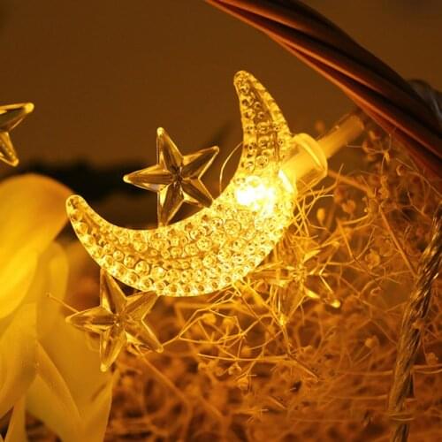 New High Quality Ramadan Decorations Star Led String Lights Eid Mubarak Home Decor Event Party Supplies Eid Al-fitr Decoration