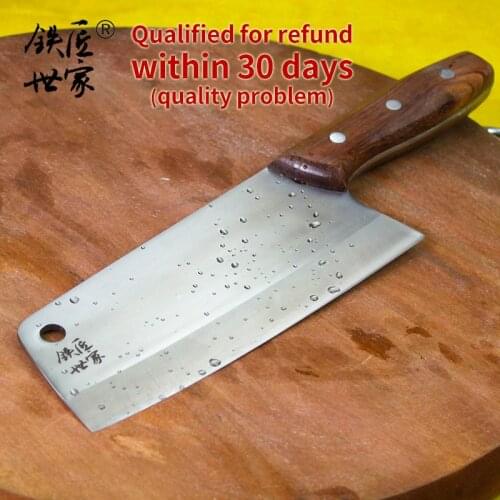 Professional kitchen knives handmade forged stainless steel slicing chef knives vegetable fruit meat knife chinese cleaver knife