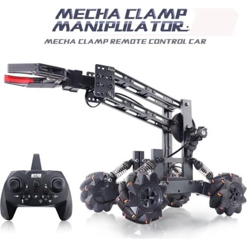 Alloy 4WD Programming Off-road Clamping Material Mechanical Arm Climbing Vehicle Assembly Engineering Car Kid Gift Christmas Toy