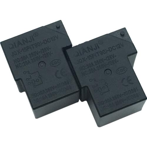 Free shipping 1PCS JQX-15F T90 -DC12V 12VDC 30A power relay