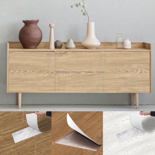 20X300CM Wood Grain Stickers Self-Adhesive Floor Sticker Wallpaper Wall Floor Renovation Bathroom Decoration Easter Home Kitchen