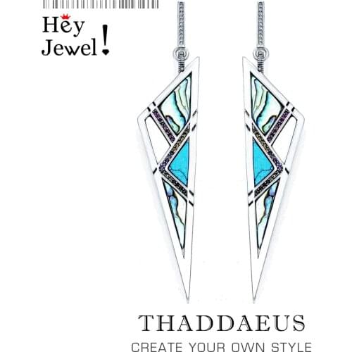 Earrings Triangle,Americans Fine Jewelry For Women,2021 New Summer Sterling Silver 925 Meaningful Ear Gift Powerful Lucky Charm