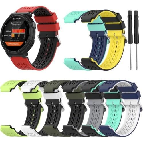 Silicone Wristband For Garmin Approach S2 S4 GarminVivoactive Women Men Double Color Replacement Watchband Smart Accessories