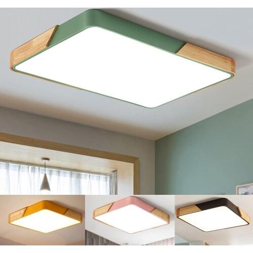 Nordic Ceiling Lights Lamps LED Plafonnier Moderne Luminarias de teto Modern Wooden Living room Dining Bedroom Lighting Fixture