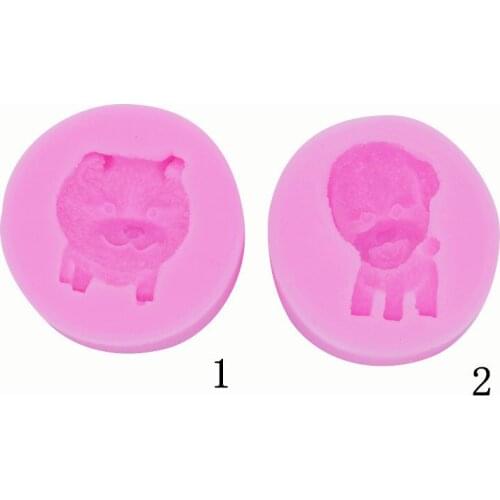 Dog Silicone Mold DIY Aromatherapy Plaster Candle Expanding Stone Handmade Silicone Mold 15-510