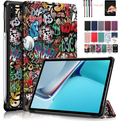 Ultra Slim Case For Huawei MediaPad M5 lite 10 BAH2-W19/L09 10.1"Tablet stand cover for huawei mediapad M5 lite 10 case+film+pen