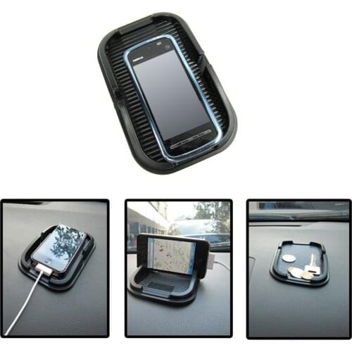 Universal Car Dashboard Rugged Non-slip Mat Smart Phone Storage Holder Silicone GPS Accessories PU Storage Box