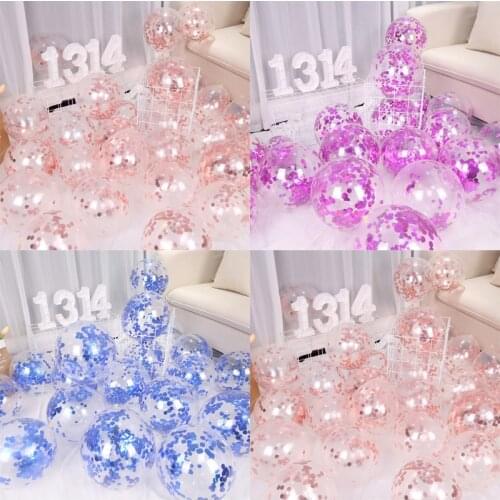 10 pcs sequined balloon transparent space decoration balloon event decoration shopping mall shop birthday scene balloon