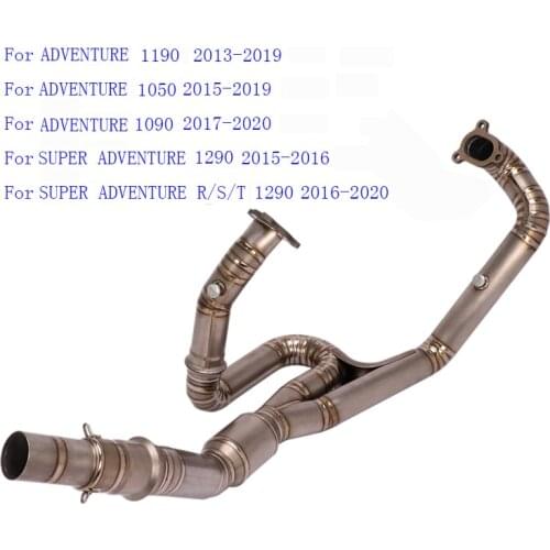 Motorcycle Titanium Alloy Exhaust Front Link Connector Section Header Tube for KTM 1050 1090 1190 1290 Adventure