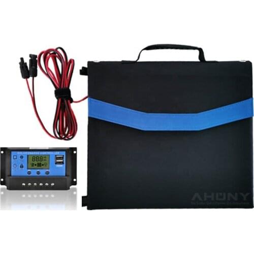 High quality 160w foldable solar charging bag blanket portable a grade mono cell for charging solar generator lithium battery