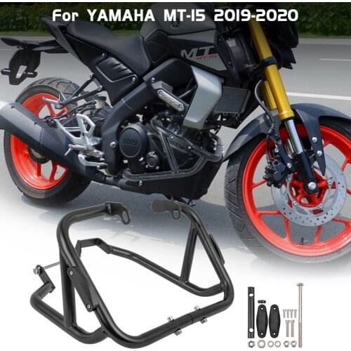MT 15 Engine Guard Crash Bar Pad Frame Sliders Protector Bumper with Hardware For 2019 2020 Yamaha MT-15 MT15 Moto Accessories