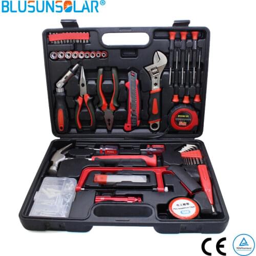 1 set / lot (92 pcs/set) High Quality Household Combination Tool Set Hardware Hand Tool Kit XQ0126