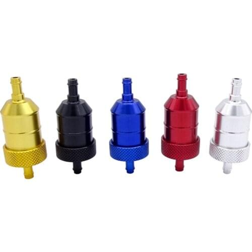 1 Pcs Motorcycle Oil Fuel Filter Scooter Gasoline Filters Aluminum Universal For Suzuki Yamaha Harley Motocross Petrol Tank