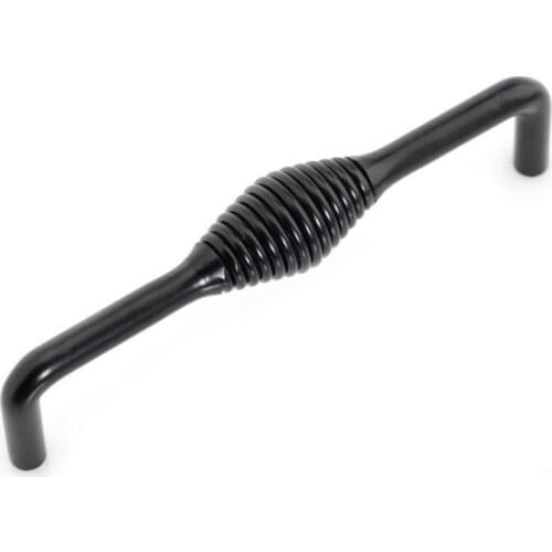 10Pcs/Black Birdcage spiral Cabinet Bar Drawer Pull Handle And Knobs ( C:C:128MM H:42MM )