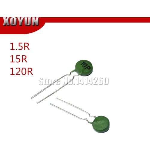 10pcs PTC thermistor 10P 10MM 1.5R 15R 120R