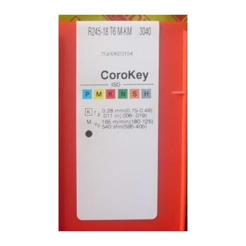 10PCS CARBIDE INSERT R245-18T6M-KM 3040