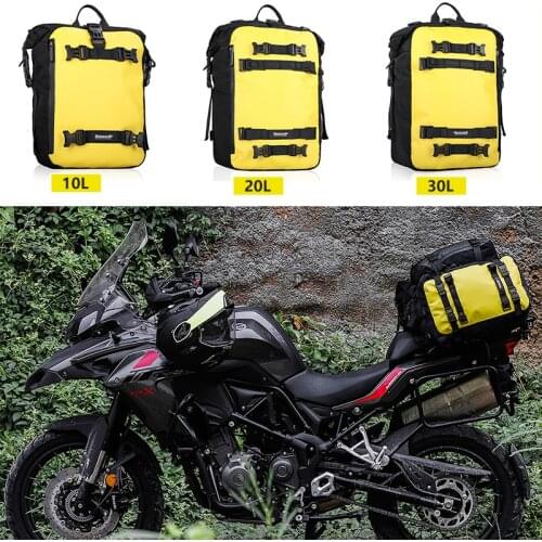 10L 20L 30L Waterproof Rear Seat Motorcycle Backpack Saddle Bag Tail Seat Pack Motorbike Waterproof Rear Gear Motorcycle Bag