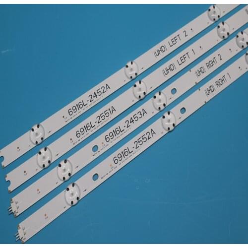 16pcs x 49" LED Backlight Strips for LG 49" TV V16 ART13 6916L-2451/2552A 2452/2453A UHD L/R