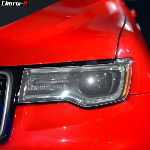 2Pcs Car Headlight Protective Film Headlamp Transparent TPU Protection Sticker For Jeep Grand Cherokee WK2 2014-2020 Accessories