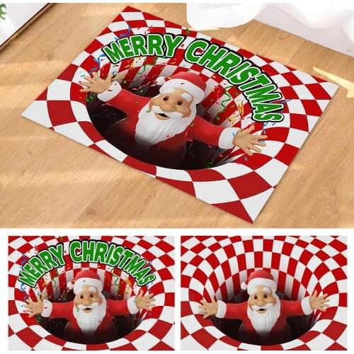 2021 Christmas Mat Santa Claus Doormat Merry Christmas Decor For Home Snowman Christmas Floor Mat Red Christmas Doormat New Year