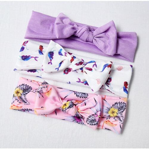 3 pieces infant newborn baby girl floral headband set hair band accessories bandeau fille