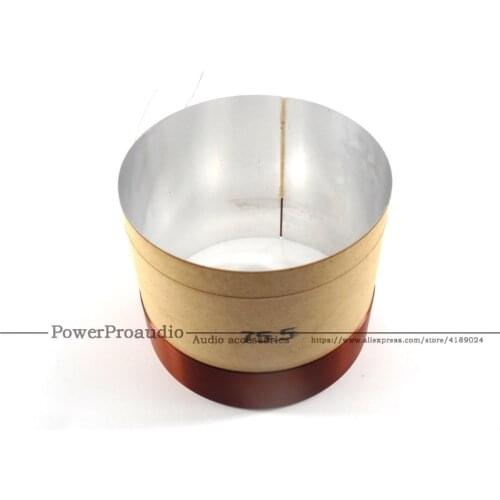 75.5 Core Bass Voice Coil Wihte Aluminum 75.5mm For 10 inch -18 inch Subwoofer Speaker 8OHM