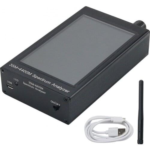 35MHZ-4400MHZ 4.3" Color LCD RF Spectrum Analyzer For Walkie Talkie Toy Remote Control 2.4G WiFi