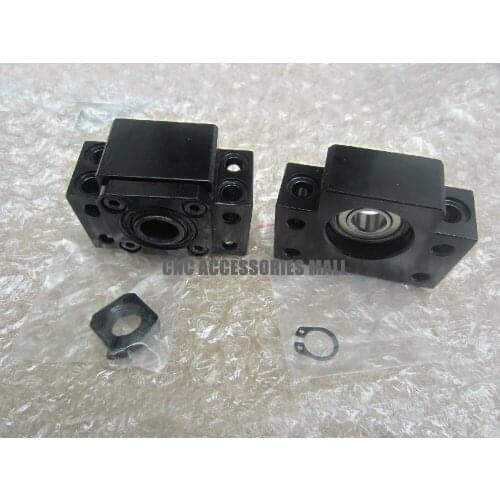 BK12 BF12 Ballscrew End Support for SFU1605 ball screw 1pc BK12 + 1pc BF12 1605 1604 ballscrew End Supports