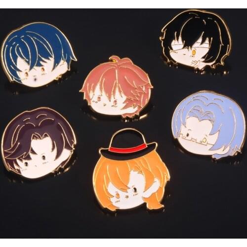 Anime Tears of Themis Vilhelm Marius Raven Cute pin Brooch Badge Button Brooch Clothing Decor Cosplay Keyrings Xmas Gifts
