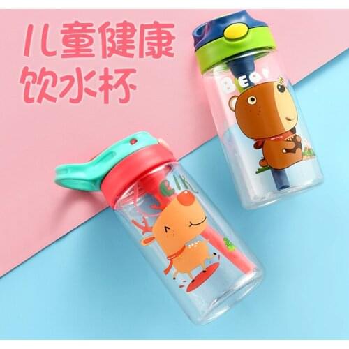 Baby Feeding Cup with Straw BPA Free Portable Feeding Bottle Leak Proof with Handle Kids Training Baby ​Straw Water Bottle
