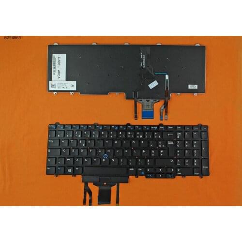 FR French New Replacement Keyboard for DELL Latitude E5550 E5570 E5580 5550 5580 5590 5591 Laptop Backlit with Pointer