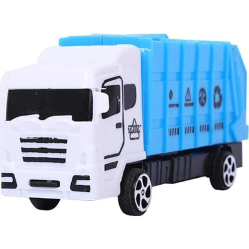 City Garbage Classification Truck Pull Back Car Model Early Educational Toy Gift for Kids Cognitive Toys