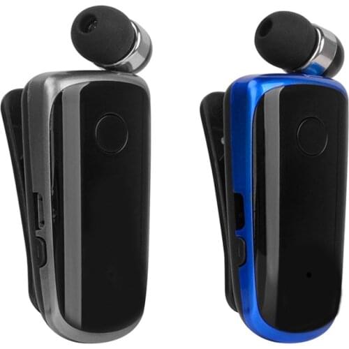 K39 Wireless Bluetooth Headset Earbuds with Microphone CSR Chip In-Ear Vibrating Alert Wear Clip Hands Free Earphones