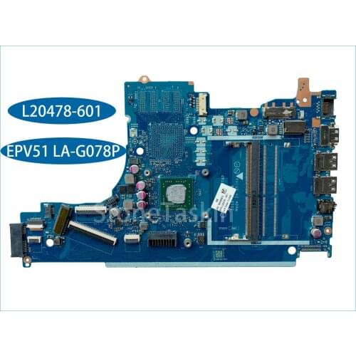 Best Value L20478-601 for HP 15-DB Laptop Motherboard EPV51 LA-G078P A6-9225 DDR4 100% Tested