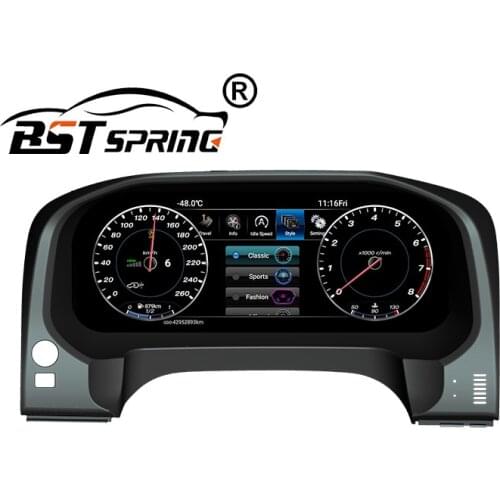 Bosstar Upgrade 1920*720 auto meter for Toyota Prado Speed Meter 2018-2019 backlight racing car tachometer instrument cluster