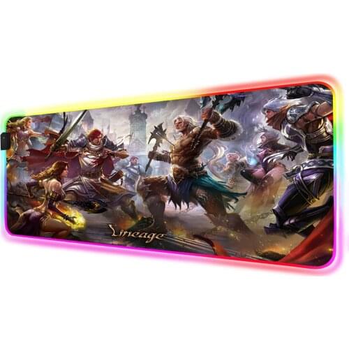 RGB Mouse Pad League of Legends Gamer Accessories Large LED Best Gaming MousePad XXL Gaming Desk PC with Backlit Mause Carpet