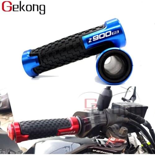 With Logo "Z900" Motorcycle Accessories handle grips racing handlebar Rubber Hand Grip For KAWASAKI Z900RS Z 900RS 2017 2018
