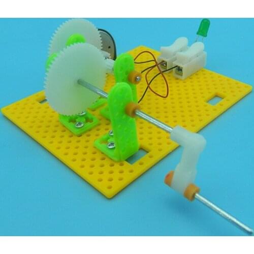 Hand-operated Generator Science and Technology Primary School Students Science Experiment DIY Invention Material Physics Toy