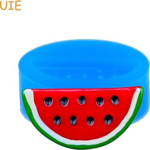 SYL014U 32.3mm Watermelon Slice Silicone Mold - Fruit Mold Cake Decorations, Fondant Craft, Chocolate, Resin, Baking Tools Mold