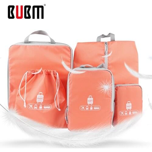 BUBM Five sets package cubes bag travel bag travel totes luggage clothes receiving bag organizer for men women