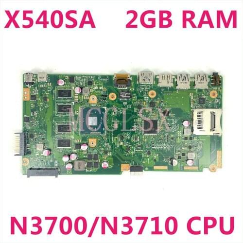 X540SA mainboard REV 2.0 For Asus X540 X540S X540SA X540SAA F540S laptop motherboard Test ok 2GB-RAM N3700/N3710 CPU