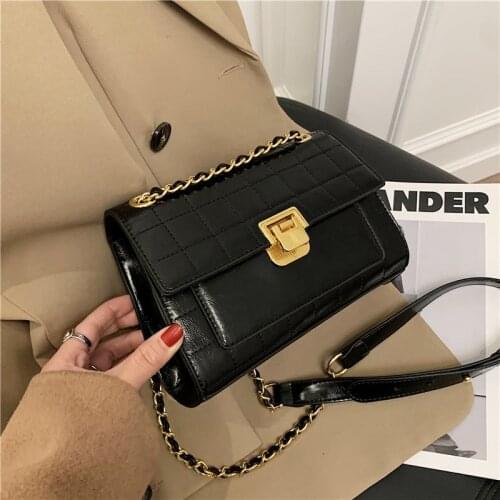 Women Leather Handbags Sac A Main Messenger Bags for Girls Female Leather Crossbody Shoulder Bag Panelled High Quality Flap Bag