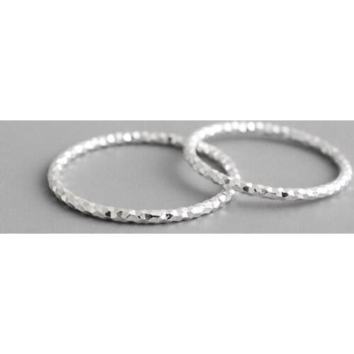 Section Simple Flash contort Thin Bling Ring S925 Sterling Silver Ring For Women Xmas Gift Anti-Allergy Fashion Jewelry