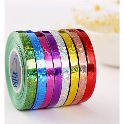 10M/Roll Laser Balloon Ribbon Wedding Birthday Ribbon Tie Balloon Accessories Decoration With Balloon Tie Rope Decor Suplier
