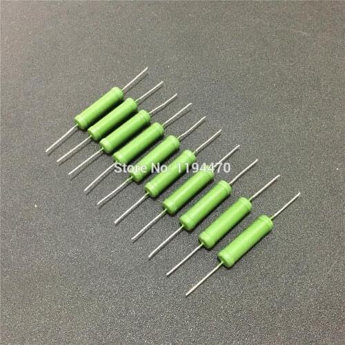 10pcs/Lot RX21 10W 0.1R to 20K Ohm 5% Fixed Type Wire Wound Resistor Winding Resistance Power Resistors Axial Lead Class J