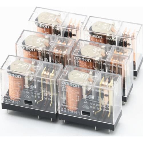 Free shipping 2PCS Relay G2R-1-E-DC24V 16A G2R-1-E-24VDC 16A 8 Feet Relay 24V 8pin Relay G2R-1-E Free Shipping