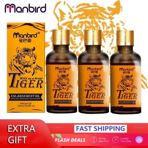 3Pcs Manbird Penis Enlargement Oil Increase Growth Big Dick 100% Permanent Penis Enlarge Thickening Growth lubricant for sex