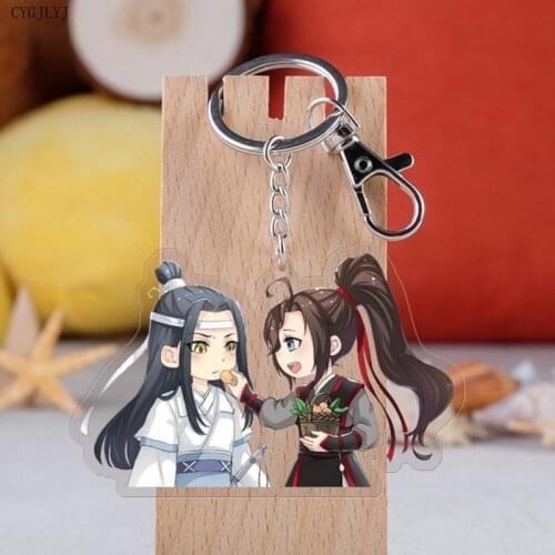 Woman Men Keychain Double Sided Key Chain Peng Ran Xin Dong Acrylic Pendant Anime Accessories Cartoon Key Ring Jewelry Wholesale