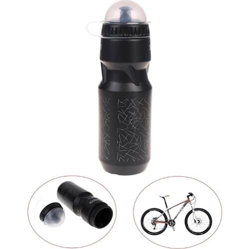 750ML Mountain Bike Bicycle Cycling Water Drink Bottle+Holder Cage Outdoor Sports Plastic Portable Kettle Water Bottle Drinkware