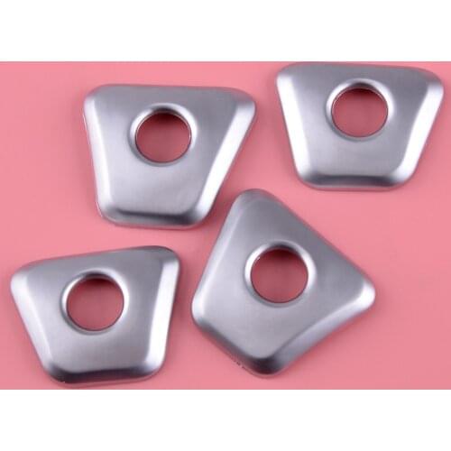 CITALL 4PCS/set ABS Chrome Plated Car Door Lock Pin Knob Decor Trim Fit for BMW 5 Series G30 2018 Styling Accessories